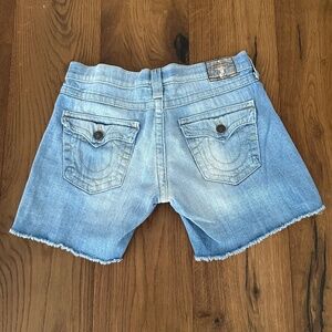 True Religion Cutoff Denim Shorts